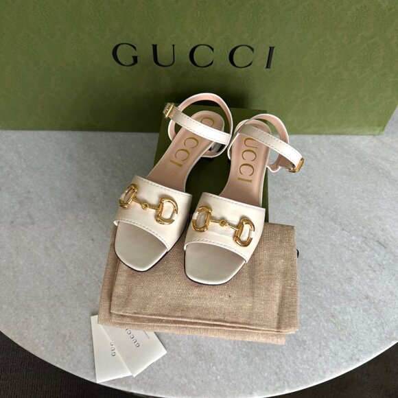 Gucci 655413 Women's Matelasse Charlotte GG Horsebit heels shoes, size 36, 40+ - Picture 3 of 12